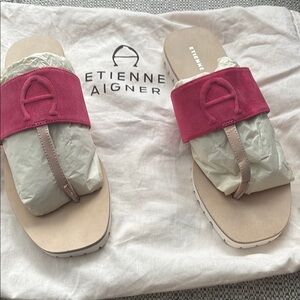 NEW Etienne Aigner Pink Sandals